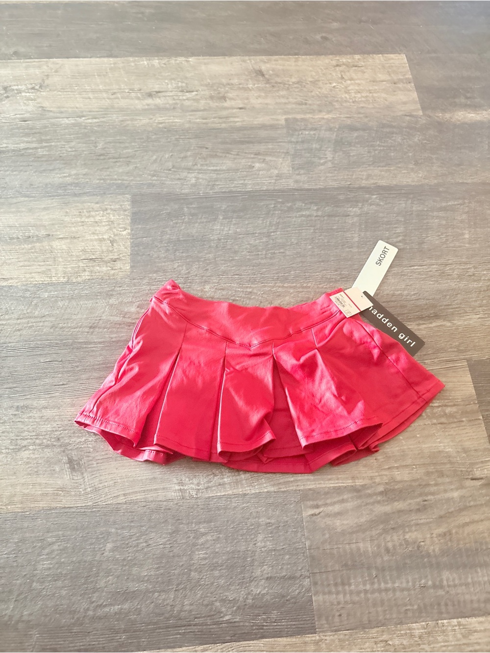 Madden Girl Hot Pink Pleated Mini Skirt